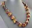 Amber Necklace Made of Colorful Baltic Amber