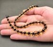 Faceted Amber Necklace Made of Precious Baltic Amber
