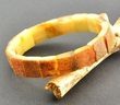 Bangle Style Amber Bracelet Made of Raw Amber