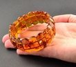 Amber Bracelet Made of Precious Cognac Baltic Amber