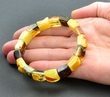 Multicolor Amber Bracelet Made of Precious Baltic Amber