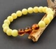 Men's Amber Bracelets Made of Butterscotch and Cognac Amber