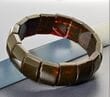 Classic Bangle Style Amber Bracelet Made of Dark Cherry Color Amber