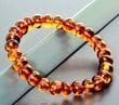 Amber Healing Bracelet Made of Cognac Color Baroque Amber