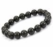Black Amber Bracelet Made of Larger 12 mm Amber Beads