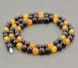 Men's Beaded Necklace Made of Amazing Healing Baltic Amber 