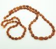 Raw amber teething necklace with perfect companion for Mom - SOLD OUT 