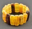 Raw Amber Bracelet Made of Precious Healing Baltic Amber