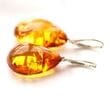 Amber Earrings Made of Precious Honey Baltic Amber