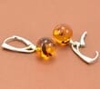 Amber Earrings Made of Lihgt Cognac Baltic Amber