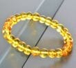 Amber Healing Bracelet Made of Honey Color Amber 