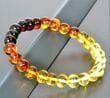 Rainbow Amber Healing Bracelet Made of Baroque Amber Beads
