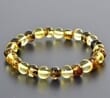Amber Healing Bracelet Made of Lemon and Greenish Amber