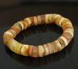 Men's Beaded Bracelet Made of Amazing Healing Baltic Amber