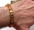 Men's Healing Bracelet Made of Raw Baltic Amber