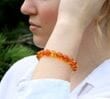 Amber Bracelet Made Precious Cognac Baltic Amber