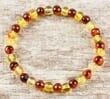 Amber Healing Bracelet Made of Cognac and Lemon Baltic Amber