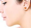 Amber Heart Stud Earrings Made of Precious Healing Baltic Amber