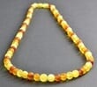 Raw Amber Necklace Made of Cognac, Honey, Lemon, Butterscotch Amber