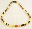 Men's Necklace Made of Precious Baltic Amber 