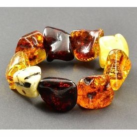 Genuine Raw Amber Baltic Amber Bracelet 35-40 g !!! 