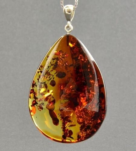 Amber Pendant Made of Precious Healing Baltic Amber