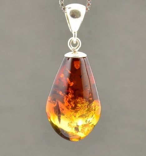 Amber Pendant Made of Precious Baltic Amber