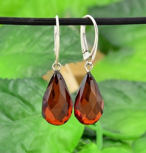 Amber Drop Dangle Earrings - SOLD OUT