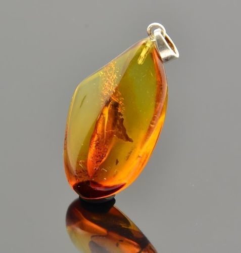 Amber Pendant Made of Precious Healing Baltic Amber 