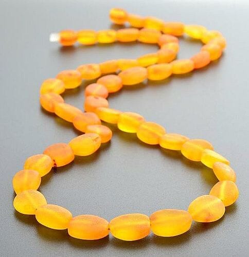 2 Matching Raw Amber Necklaces for Mom and Child 