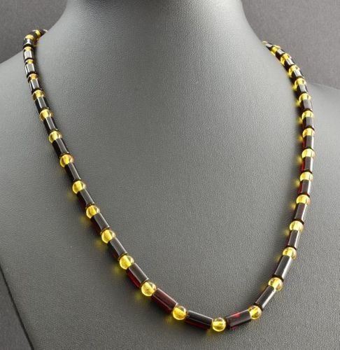 Men's Necklace Made of Precious Healing Baltic Amber 