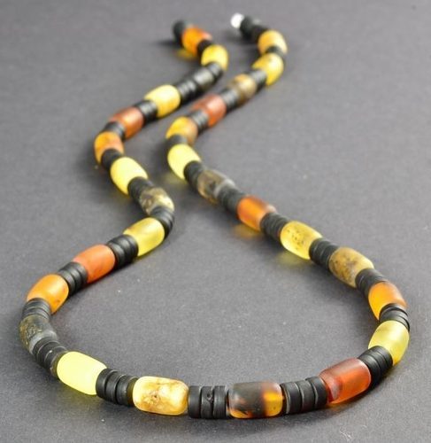 Rustic Men's Amber Necklace - SOLD OUT