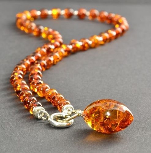 Amber Pendant Necklace - SOLD OUT