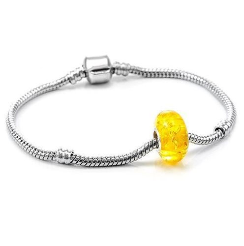 Pandora Style Amber Charm Bead - SOLD OUT