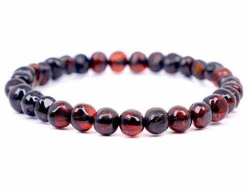 Amber Healing Bracelet Made of Cherry Baltic Amber