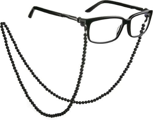 Black Baltic Amber Glasses Chain Holder - SOLD OUT