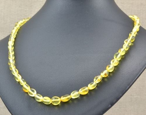 Amber Healing Necklace Made of Lemon Baltic Amber