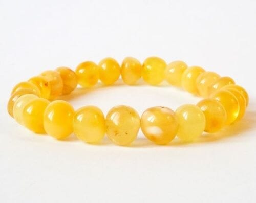 Amber Healing Bracelet Made of Butterscotch Baltic Amber