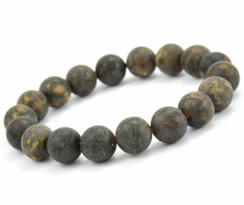 Raw Amber Healing Bracelet Made of Larger 12 mm Amber Beads