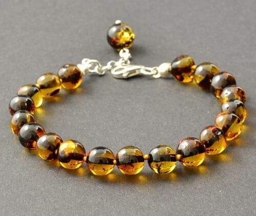 Amber Bracelet With Adjustable Clasp