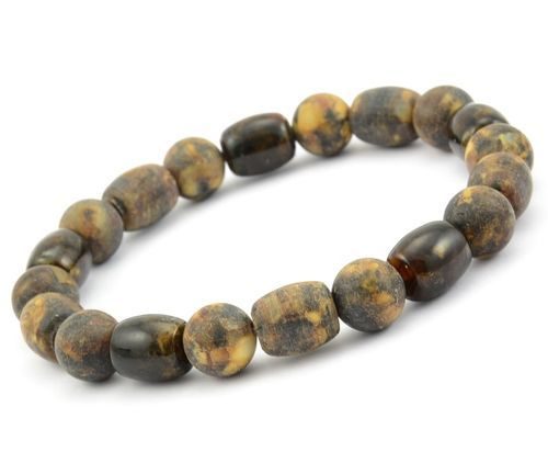 Beaded Bracelet for Men Made of Amazing Healing Baltic Amber 