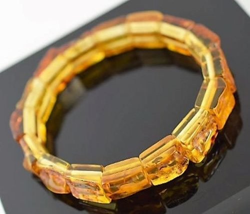 Amber Bracelet Made of Precious Honey Baltic Amber