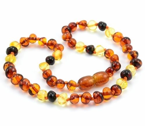 Children's Amber Necklace Made of of Precious Baltic Amber