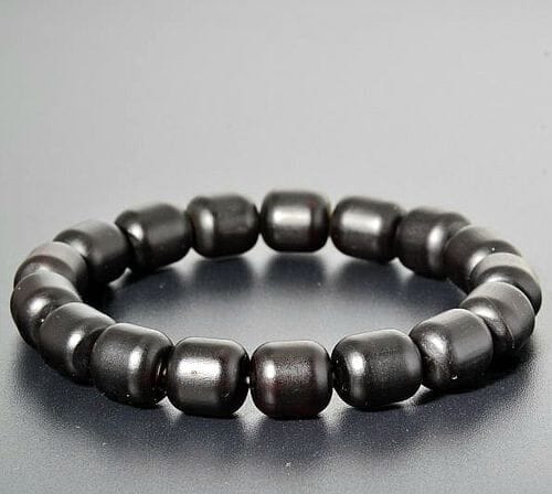 Masculine Men's Amber Bracelet Made of Barrel Shaped Matte Amber