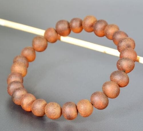 Raw Amber Healing Bracelet Made of Raw Amber Beads