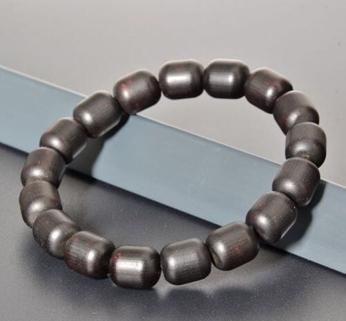 Masculine Men's Amber Bracelet Made of Barrel Shaped Matte Amber