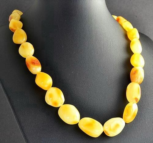 Butterscotch Amber Necklace Made of Butterscotch Amber Beads