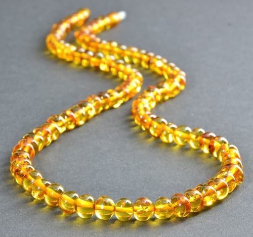 Amber Healing Necklace Made of Honey Baltic Amber