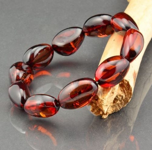 Amber Bracelet Made of Precious Healing Baltic Amber