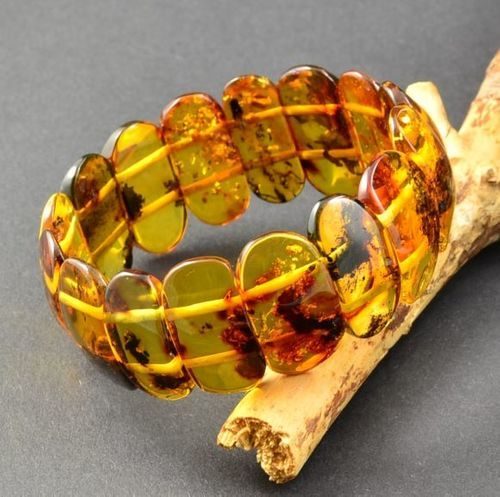 Amber Bracelet Made of Precious Healing Baltic Amber 